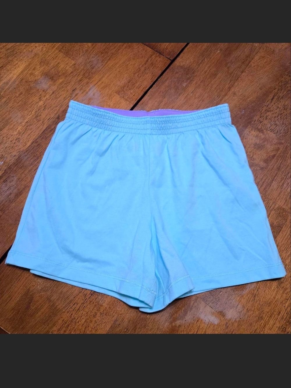 wonder nation Light Blue Elastic-Waist Girls' Shorts